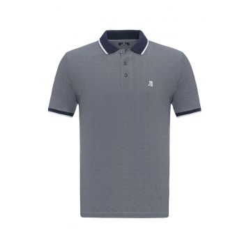 Tricou polo cu logo brodat discret