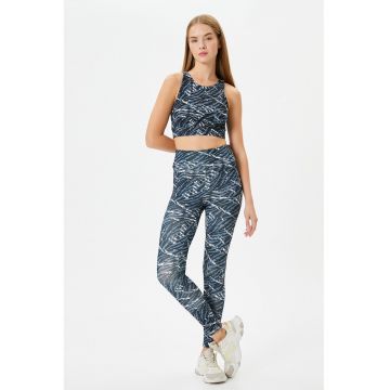 Bustiera sport cu imprimeu abstract