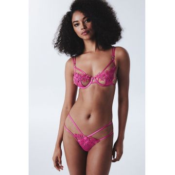 Sutien cu sustinere metalica si broderii Charlotte