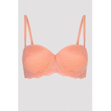 Sutien demi cu strat exterior de dantela