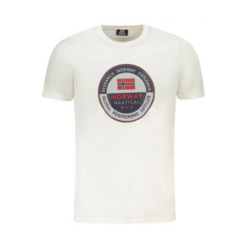 Tricou barbati - din bumbac - Regular fit - Alb