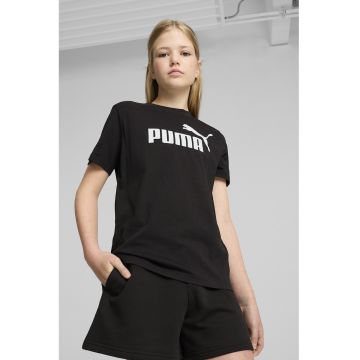 Tricou cu decolteu la baza gatului si imprimeu logo