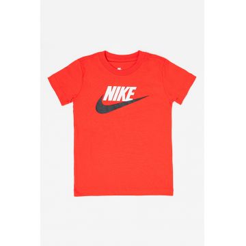 Tricou cu decolteu rotund si imprimeu logo