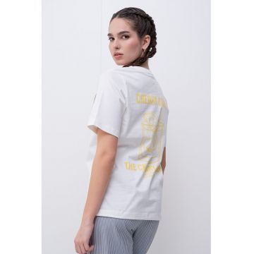 Tricou de bumbac organic cu imprimeu