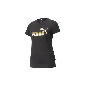 Tricou  Essentials+ Metallic W 848303-01 - Negru