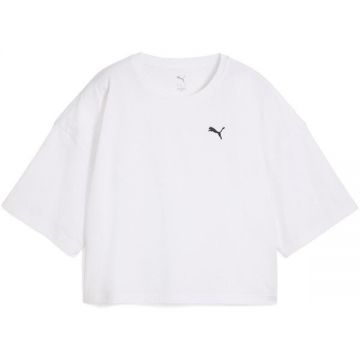 Tricou femei Puma Wardrobe Ess Oversized Short Tee Bl 62974302, XL, Alb