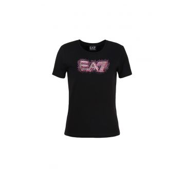 Tricou  pentru Drumetie - 3DTT28-TJFKZ-1200 - M INTL - Negru