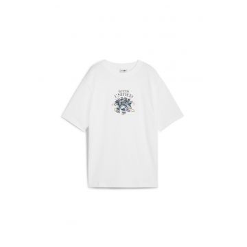 Tricou  pentru Femei - downtown relaxed graphic tee - 626651-02 - 2XS INTL - Alb