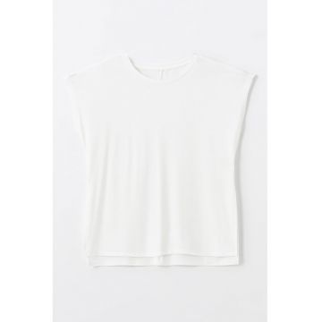 Tricou supradimensionat cu decolteu la baza gatului