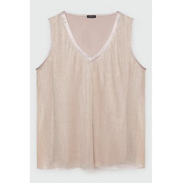 Tricou uni cu decolteu in V