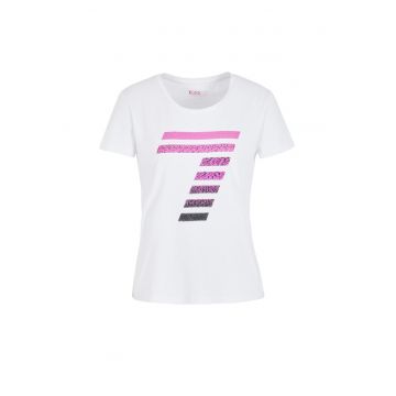 Tricou  W Tee Ss Rn Big Logo Crossover - 3RTT44-TJFKZ-1100 - Femei - Alb