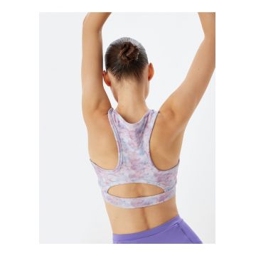 Bustiera sport cu imprimeu abstract