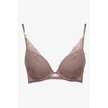Sutien din dantela cu cupa triunghiulara