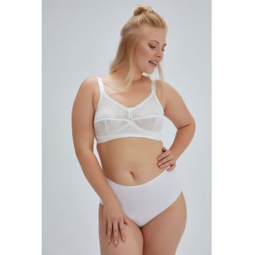 Sutien fara burete cu insertii de dantela