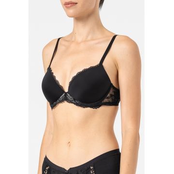 Sutien push-up cu garnituri din dantela