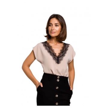Top dama - Style - Poliester/Elastan - Bej