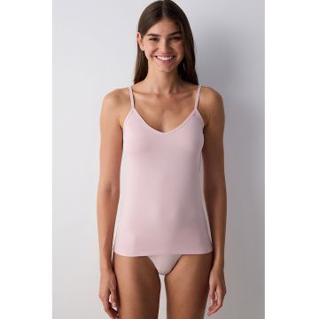 Top slim fit de casa cu bretele inguste
