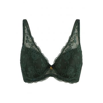 Sutien cu cupe triunghiulare si dantela