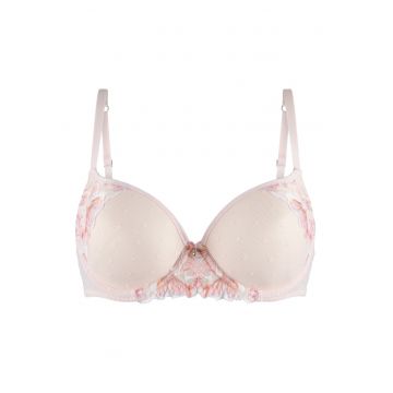 Sutien push-up cu insertii de dantela