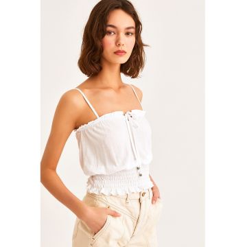 Top cu insertii elastice