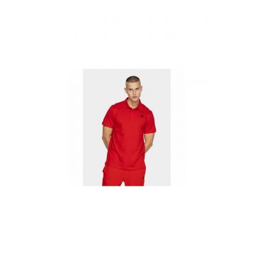 Tricou barbatesc cu guler  : ROSU