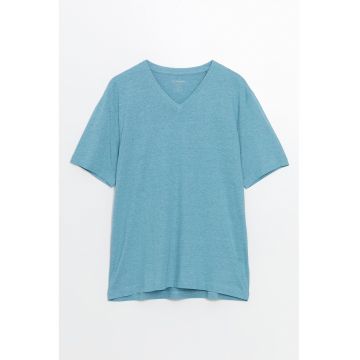 Tricou cu decolteu in V