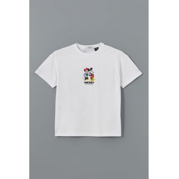 Tricou cu model cu desene - Alb - Multicolor - Tricou cu model cu desene - Alb - Multicolor -