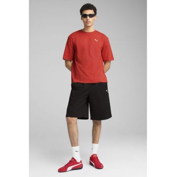 Tricou de bumbac cu decolteu la baza gatului