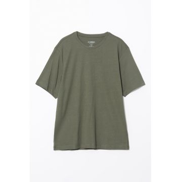 Tricou de bumbac cu decolteu rotund