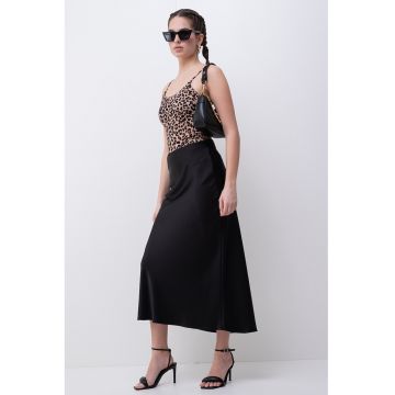 Body cu animal print si bretele ajustabile