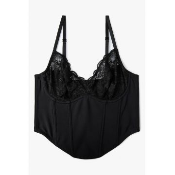 Corset cu garnituri de dantela