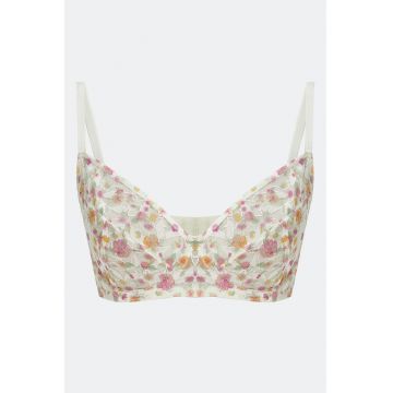 Sutien din dantela cu model floral