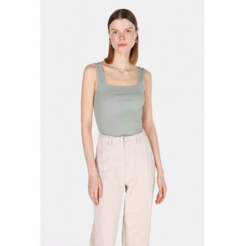 Top slim-fit cu model uni