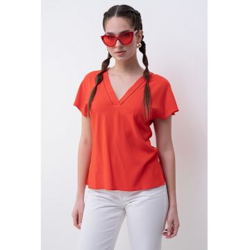 Tricou cu decolteu in V Bella