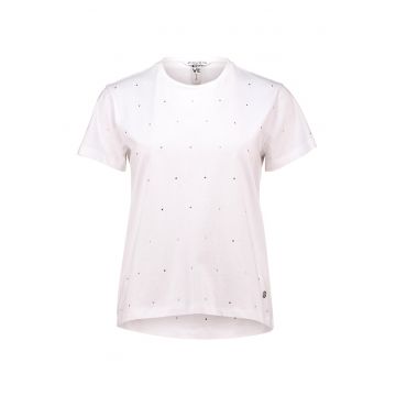 Tricou cu decolteu la baza gatului - din bumbac