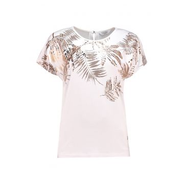 Tricou cu imprimeu vegetal