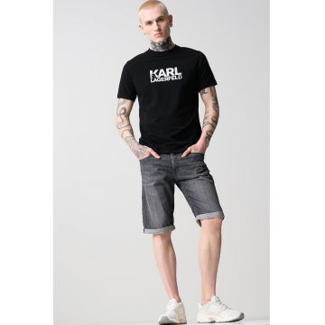 Tricou din amestec de bumbac cu logo
