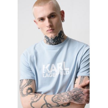 Tricou din amestec de bumbac cu logo