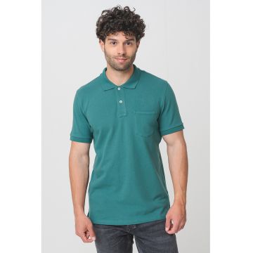 Tricou polo cu buzunar pe piept