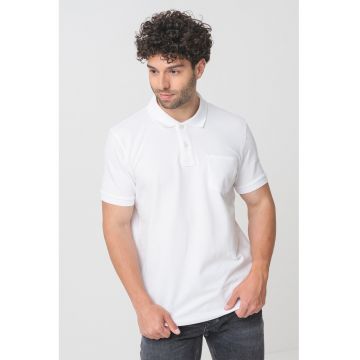Tricou polo cu buzunar pe piept
