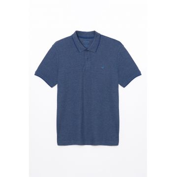 Tricou polo cu fenta cu nasturi