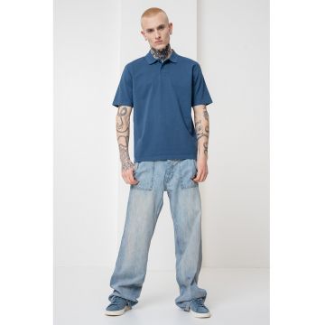 Tricou polo relaxed fit
