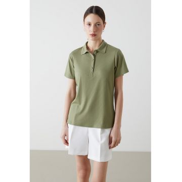Tricou polo striat