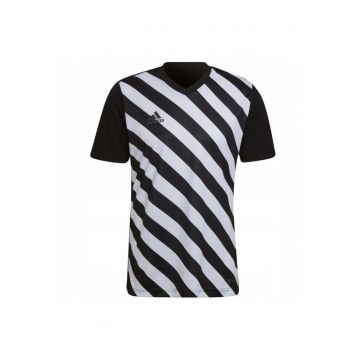 Tricou sport barbati Estrada 22 -  Poliester - Negru/Alb