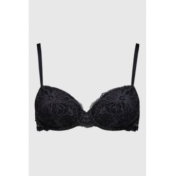CALVIN KLEIN - Sutien din dantela cu burete si model floral
