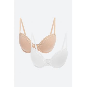Set de sutiene cu garnitura de dantela - 2 piese