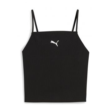 Top din amestec de bumbac cu logo