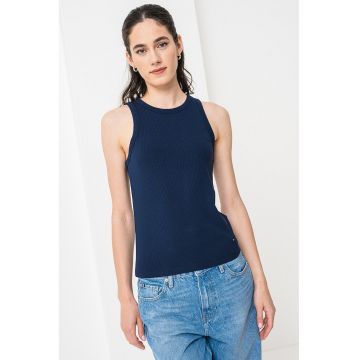 Top slim fit cu striatii