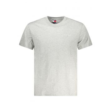 Tricou barbati - cu mini imprimeu -Regular fit - Gri deschis