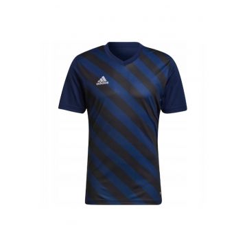 Tricou barbati -  Entrada 22 Graphic Jersey - Poliester - Negru/Albastru -